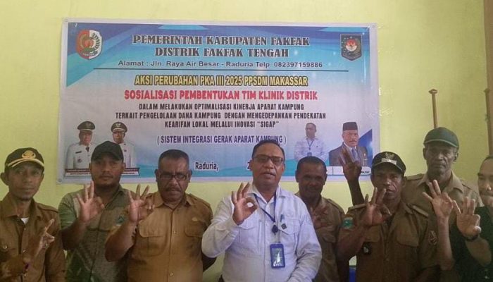 Sosialisasi Pembentukan Tim Klinik Inovasi SIGAP di Fakfak Tengah Optimalkan Kinerja Aparat Kampung