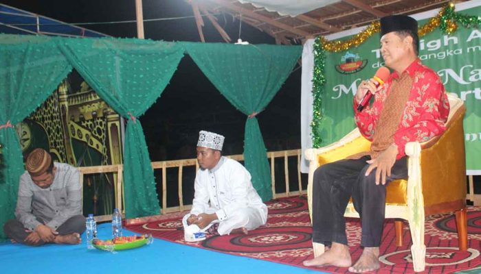 Kasie Pemerintahan Tabongo Turut Hadiri perayaan Maulid dan Pertemuan Wali Santri Pesantren Tabongo