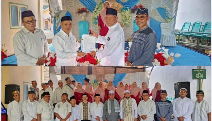 Maulid Nabi di Bitung, Kemenag Lantik Pengurus BKM dan IMAM Masjid Al Ikhlas Girian Permai