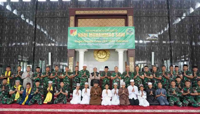 Momentum Memperkuat Iman, Korem 133/NW Peringati Maulid Nabi Muhammad SAW 1447 H
