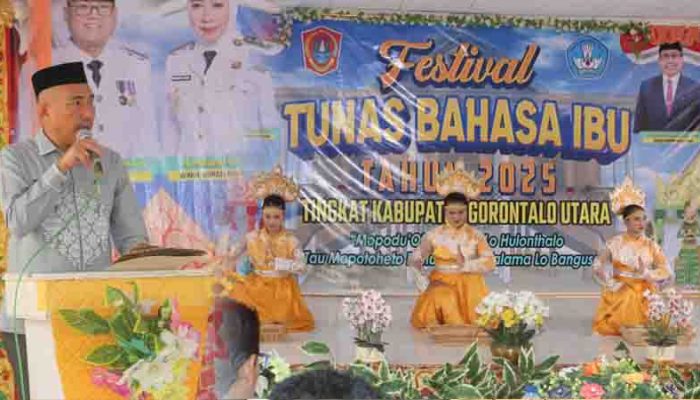 Kadis Pendidikan Gorontalo Utara Resmi Buka Festival Tunas Bahasa Ibu 2025