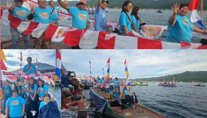 Perumda Pasar Bitung Meriahkan Puncak FPSL 2025 Lewat Parade Kapal Hias dan Aksi Sosial