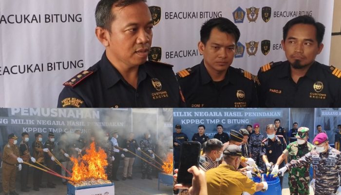 Bea Cukai Bitung Musnahkan Barang Ilegal Senilai Rp162 Juta, Tegaskan Komitmen Lindungi Masyarakat dan Negara