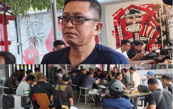 Bangun Sinergi dan Suasana Baru, Komandan Satrol Kodaeral VIII Gelar Coffee Morning Bersama PWI Kota Bitung