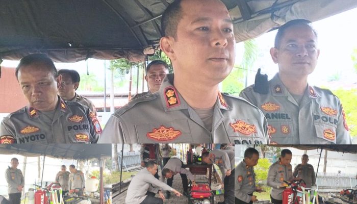 Polres Bitung Siagakan Personel dan Perlengkapan Hadapi Potensi Bencana Alam