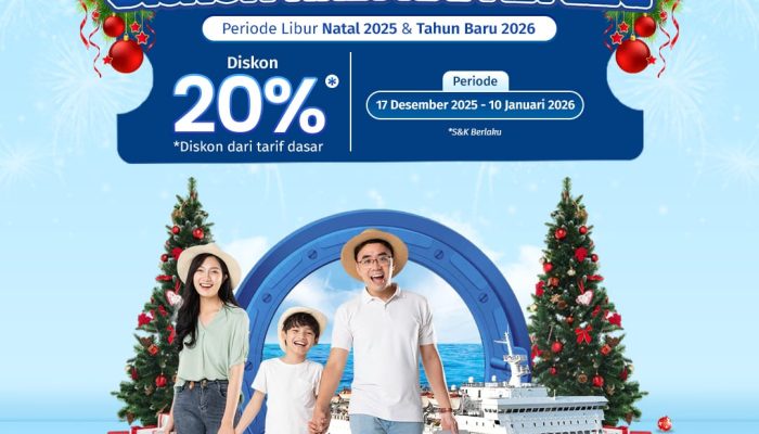 Pemerintah Berikan Diskon Tiket Kapal PELNI untuk Periode Natal 2025 dan Tahun Baru 2026