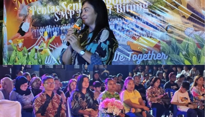 Plt Kepala SMP Negeri 1 Bitung Buka Malam Puncak Orientasi PMR, Dinas Pendidikan Beri Apresiasi