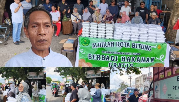 Majelis AL-HIKAM Bitung Kembali Bagikan 500 Paket Makanan Gratis, Jalanan Jadi Ladang Kebaikan Setiap Jumat