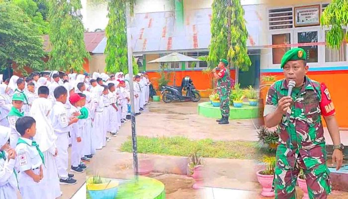 Cegah Bullying, Serda Harianko Lahati Beri Pembinaan Karakter di SDN 10 Tibawa
