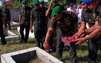 Dandim 1310/Bitung Tegaskan Ikrar Bakti pada Ziarah Rombongan Hari Juang TNI AD ke-80