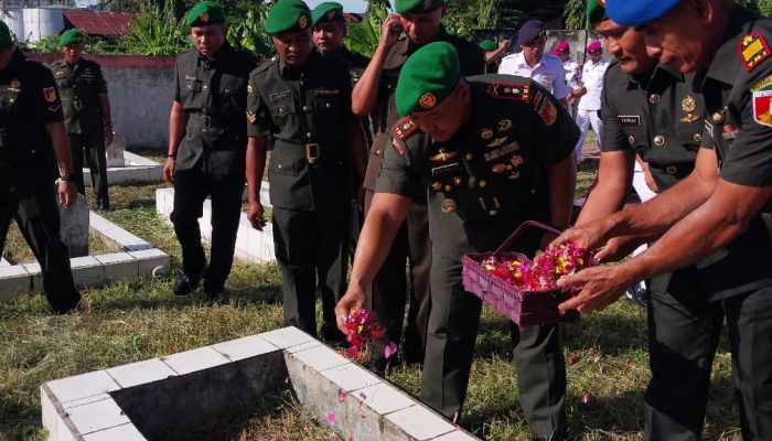 Dandim 1310/Bitung Tegaskan Ikrar Bakti pada Ziarah Rombongan Hari Juang TNI AD ke-80