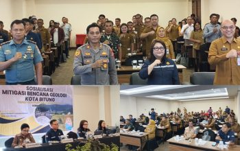Kapolres Bitung Dorong Penguatan Edukasi Mitigasi Bencana, Kapolsek Maesa Hadiri Sosialisasi PVMBG