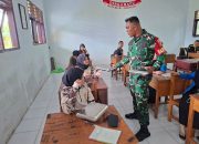 Babinsa Kwandang Dampingi Penyaluran Makan Bergizi Gratis di SMKN 1 Gorut