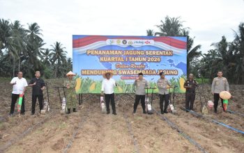 Kasrem 133/NW Hadiri Penanaman Jagung Serentak Kuartal I 2026