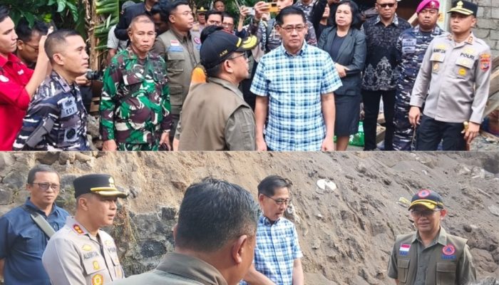 Kapolres Bitung Dampingi Kunker BNPB Pusat Tinjau Lokasi Gempa, Pastikan Situasi Tetap Kondusif