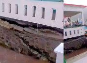 Baru Diresmikan, Pondasi Dermaga Kampung Nelayan di Gorontalo Amblas Terbelah